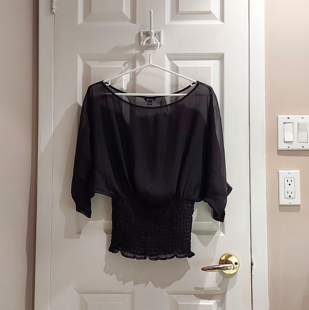 NWOT, Guess | Transparent Shoulder Top